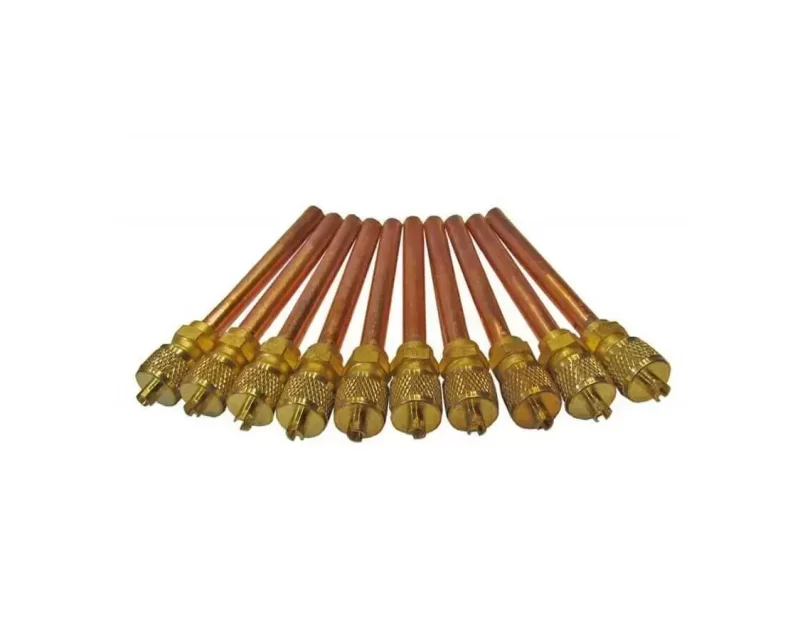 1/4" Copper Access Valves With Valve Core & Remover 10 Pack