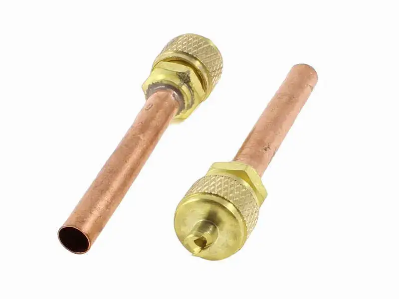 1/4″ Copper Access Valves With Valve Core & Remover 2 Pack